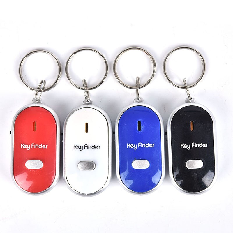 Mini Fluitje Anti Verloren Sleutel Finder Draadloze Smart Knipperende Piepen Afstandsbediening Verloren Keyfinder Locator Sleutelhanger Met Led Zaklamp