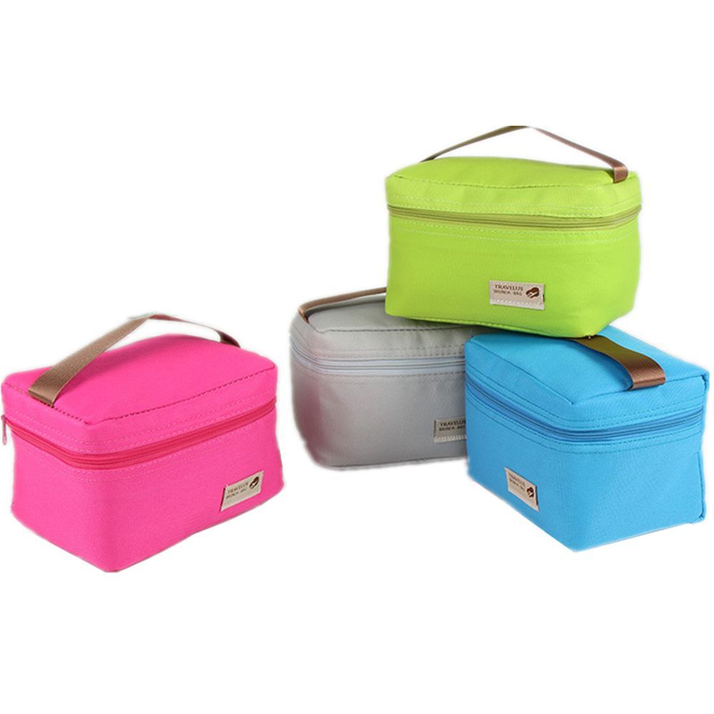 Practical Small Portable Ice Bags 4 Color Waterproof Nylon Cooler Bag Lunch Bag Leisure Picnic Packet Bento Box Food Thermal Bag