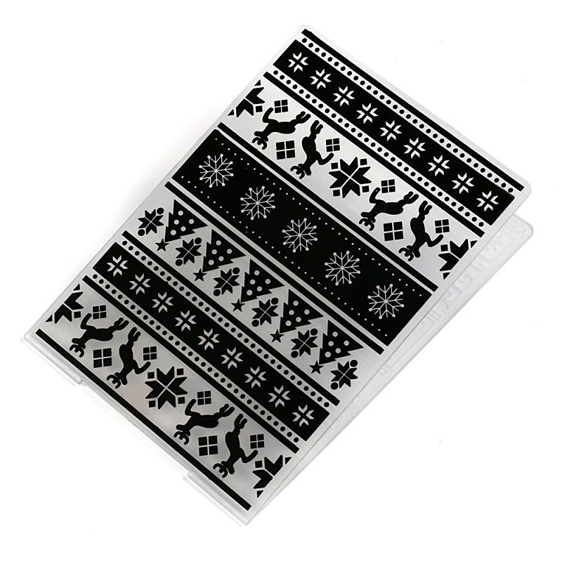 1PCS Flower Xmas Plastic Embossing Folder Scrapbooking Irregular Bricks Type Photo Album Card Paper Craft Template: 7