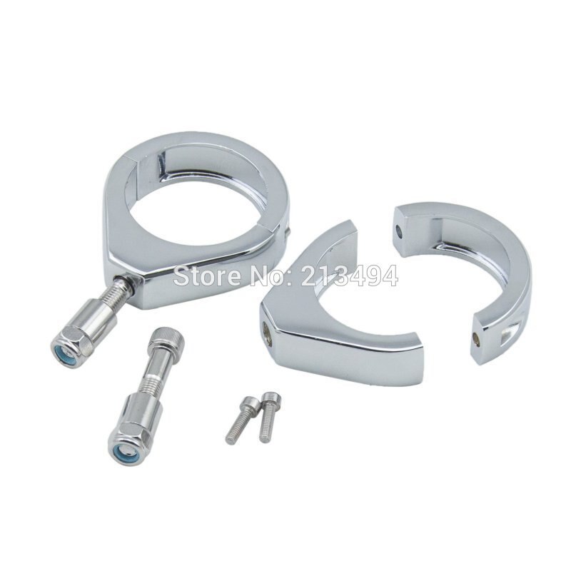Kit de déplacement de clignotant de moto chromé 39mm, pinces de montage de fourche pour harley-davidson Dyna