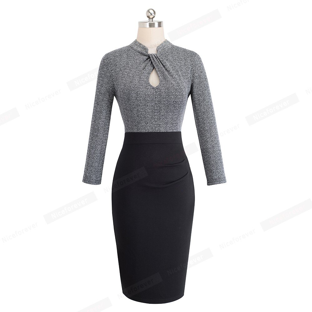 Dames Blouse Met Klassieke Kraag Donkergrijs Perfect Voor Bedrukking Bedrijfslogo