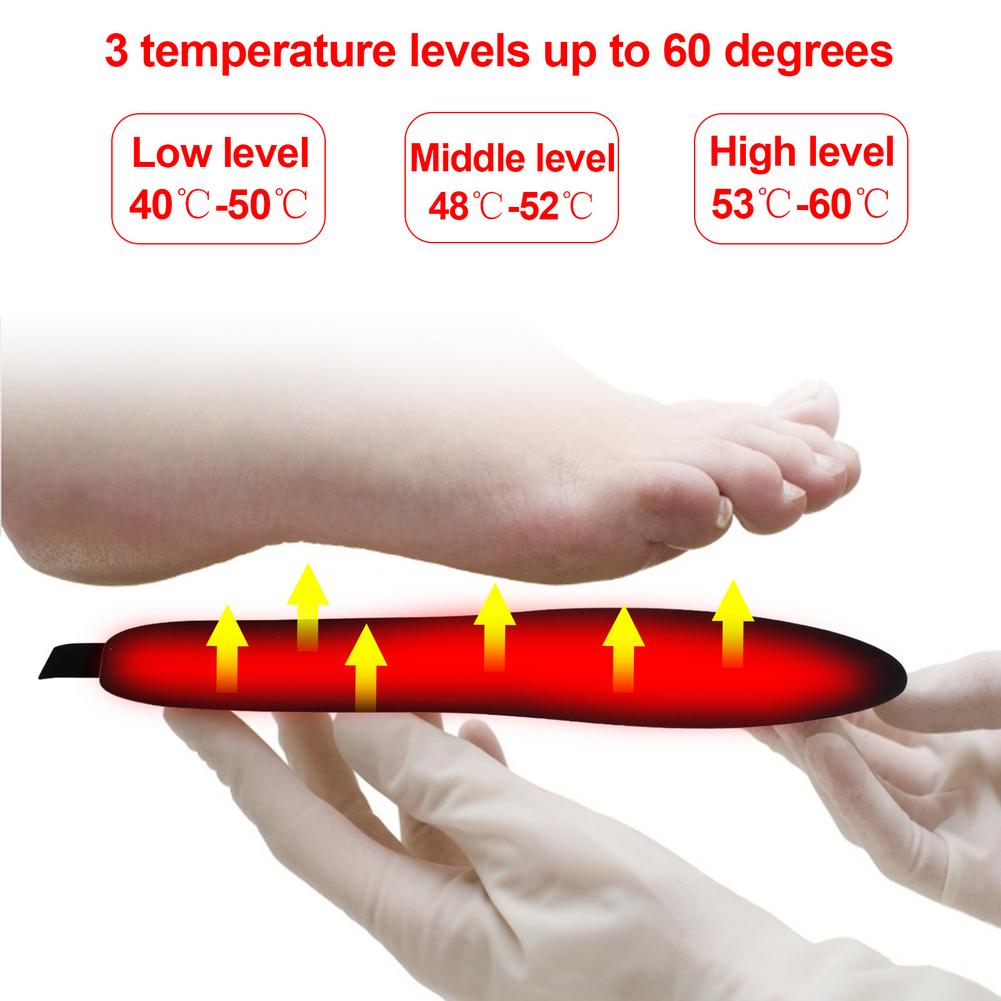 Vinter varme fodsåler opvarmning indersål tre-trins fjernbetjening termostat elektrisk opvarmning indersål opvarmet indersål