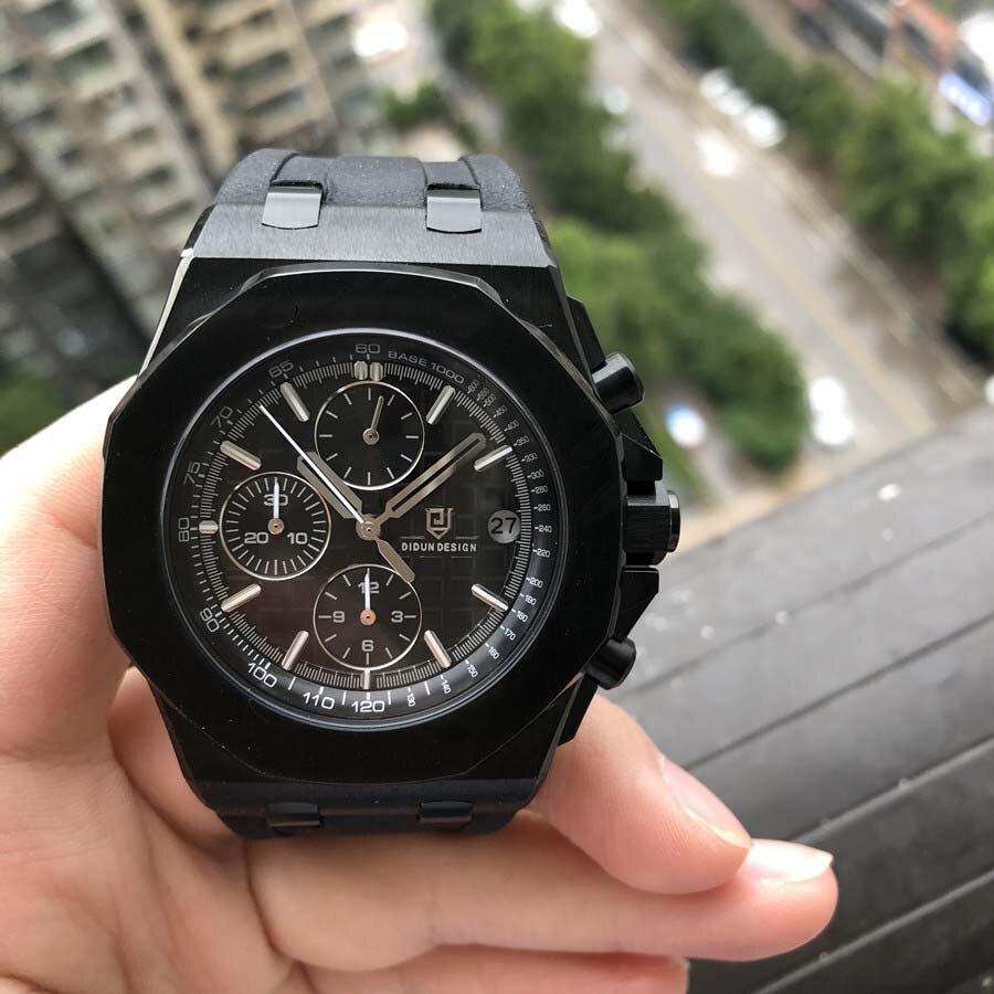 Didun Horloges Mannen Luxe Horloges Heren Staal Quartz Horloges Mannen Dress Bedrijvengids Horloge Lichtgevende Horloge 30M Waterbestendig: VDBBF