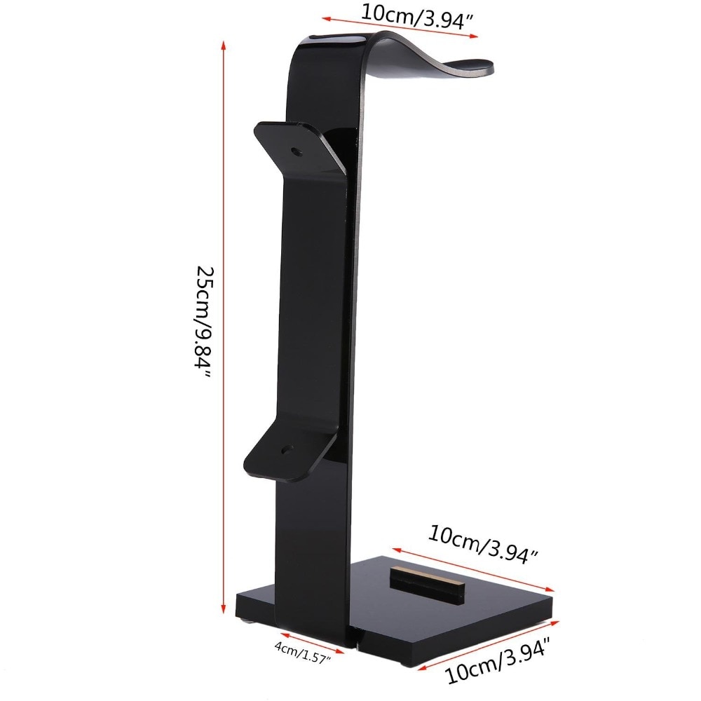 Gaming Headphone Stand Headset Houder Oortelefoon Ondersteuning Hanger Base Cradle W/Kabel Organizer Solide Basis voor Alle Hoofdtelefoon Size