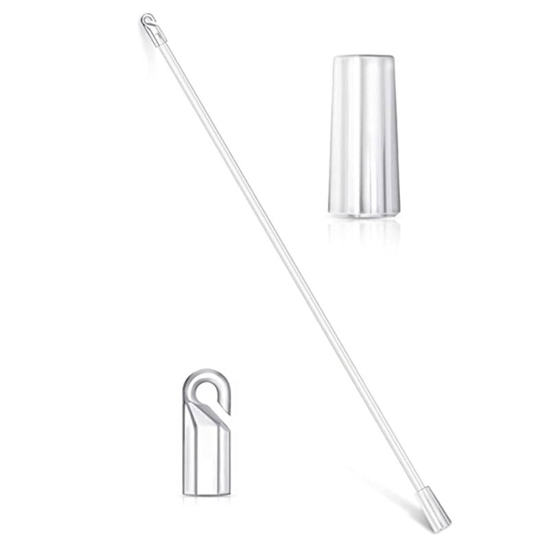 Barra de tracción de persianas venecianas, juego de cabezales de varilla de repuesto, accesorio para cortina transparente, Kit de suministros de varita Vertical: Default Title