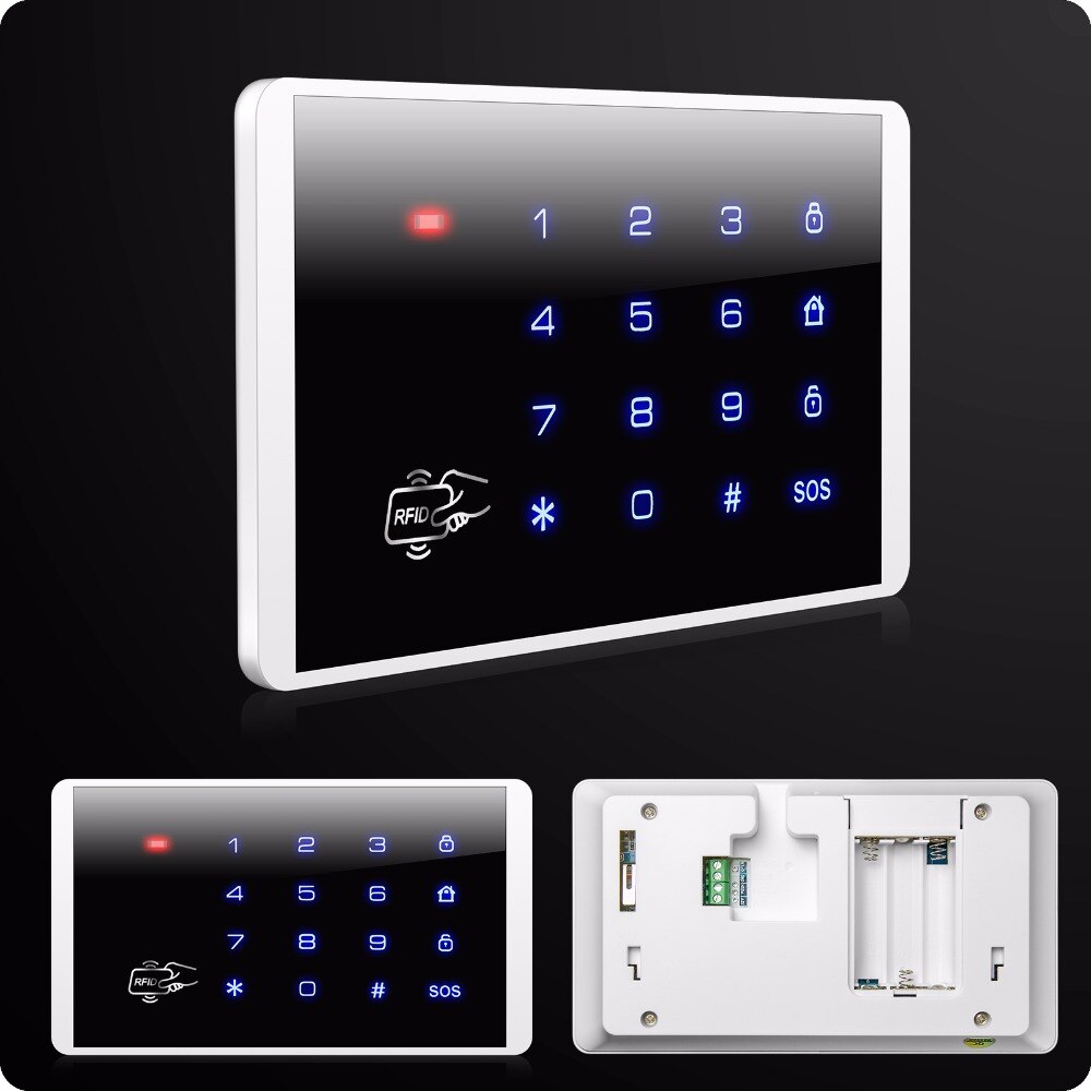 K16 Wireless RFID Touch Keyboard For PSTN GSM Security Alarm Personal Home Alarm System 433MHz Wireless Password Keypad system