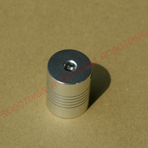Flexible Coupling 5mm Shaft to 8mm Screw