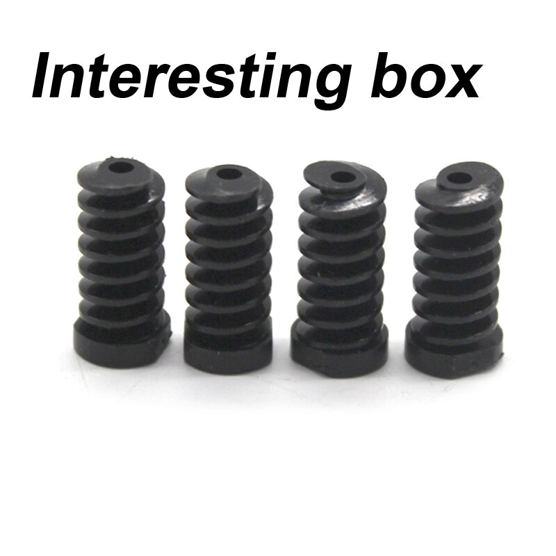 10pcs 0.6m black worm gear 2mm hole plastic reducer worm turbine small module plastic