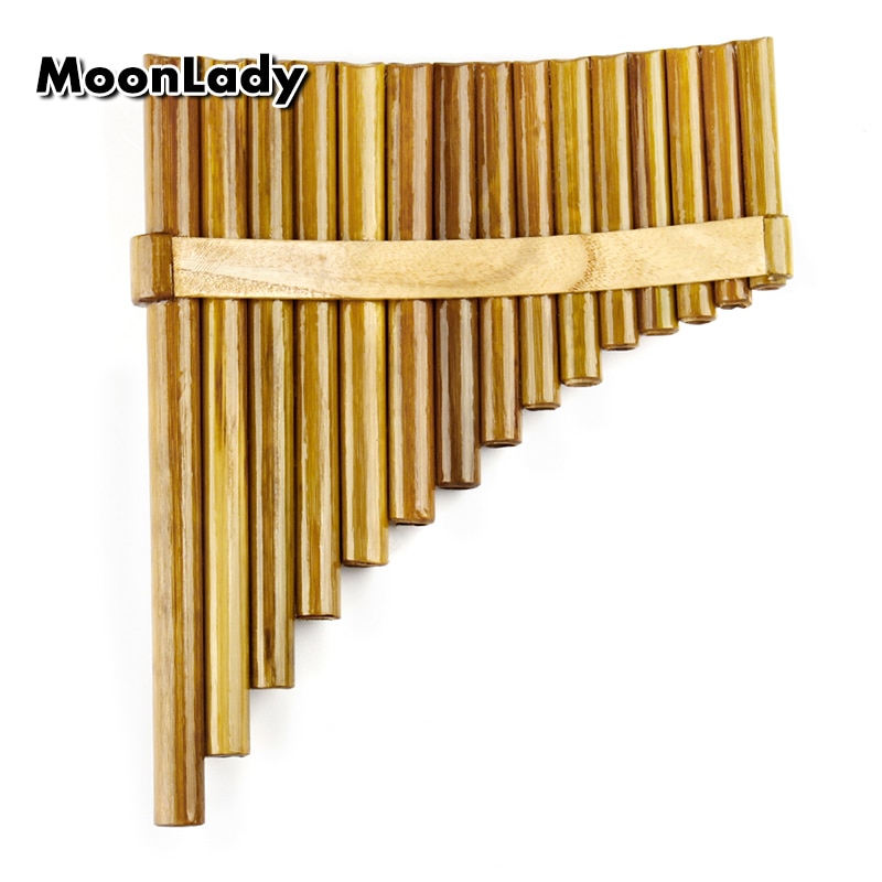 Natural Bamboo Chinese Folk Musical Instrument Pan Flute 15 Pipes G Key Woowind Instrument Panpipes Flauta Handmade Panflute