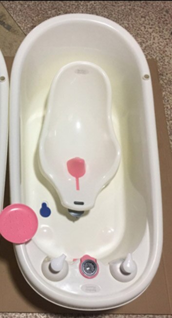 Eco-friendly PP Portable Baby Kid Toddler Bath Children Bathtub Thick Bath Tub: Pink