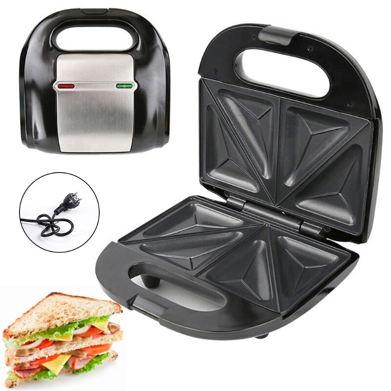 Wafel Maker 750W Mini Huishoudelijke Wafel Sandwich Maker Multifunctionele Broodrooster Ontbijt Bakken Making Machine, Eu Plug