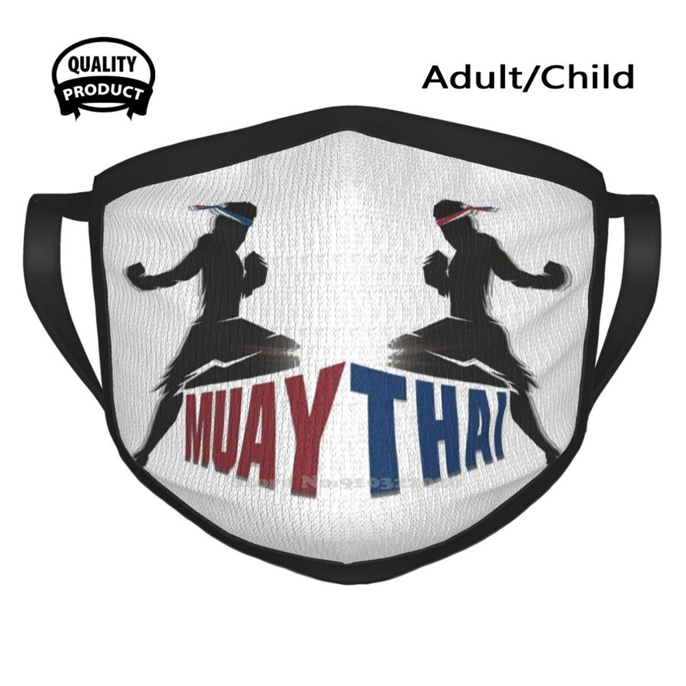 Muay Thai Fighters Men Women Child Girl Scarf Face Mask Muay Thai Kickboxing Fighter Fight Ring Competition Thailand Sports: Black Mask / Adult Size