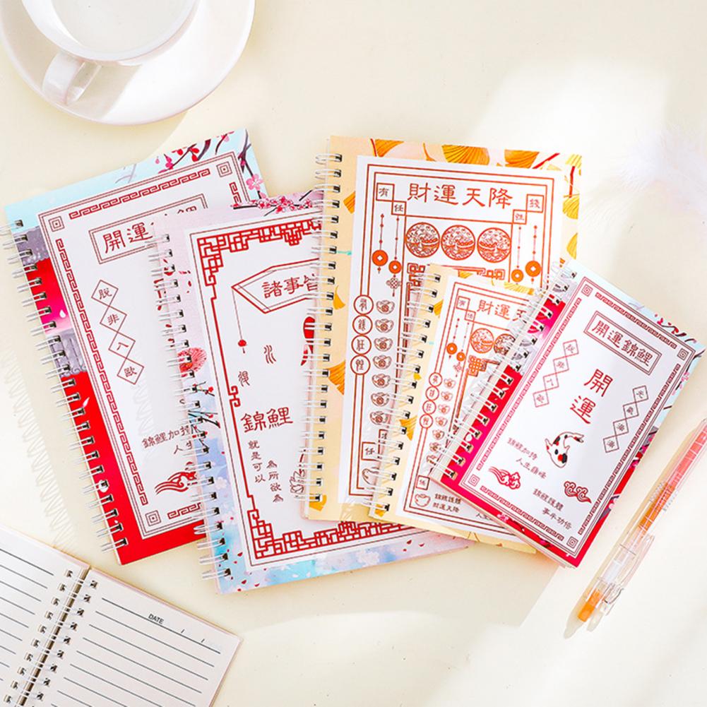 Note Book Note Pad Funny Easy-using Koi Fish Spiral Coil Notebook for School Note Book Planners Office School Supplies