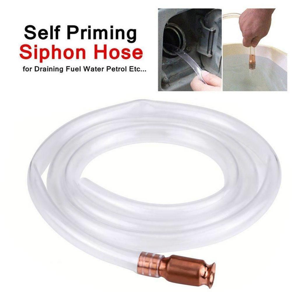180cm Manual Suction Pipe Gas Siphon Pump Gasoline Fuel Water Shaker Siphon Hose Safety Self Priming Hose Pipe Plumbing Hoses