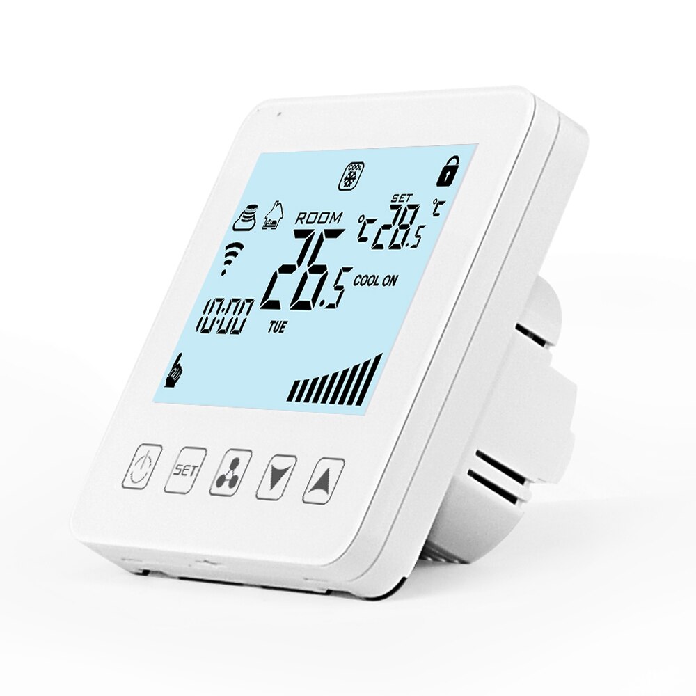 digital programmable damper fan thermostat for central air conditioner temperature controller remote wifi control