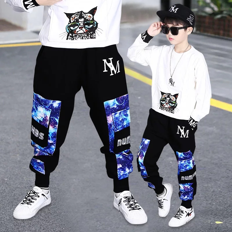 Pantaloni elastici in cotone denso per ragazzi per 5 6 7 8 9 10 11 anni bambini ragazzi caldi autunno primavera pantaloni stile fresco mutandine