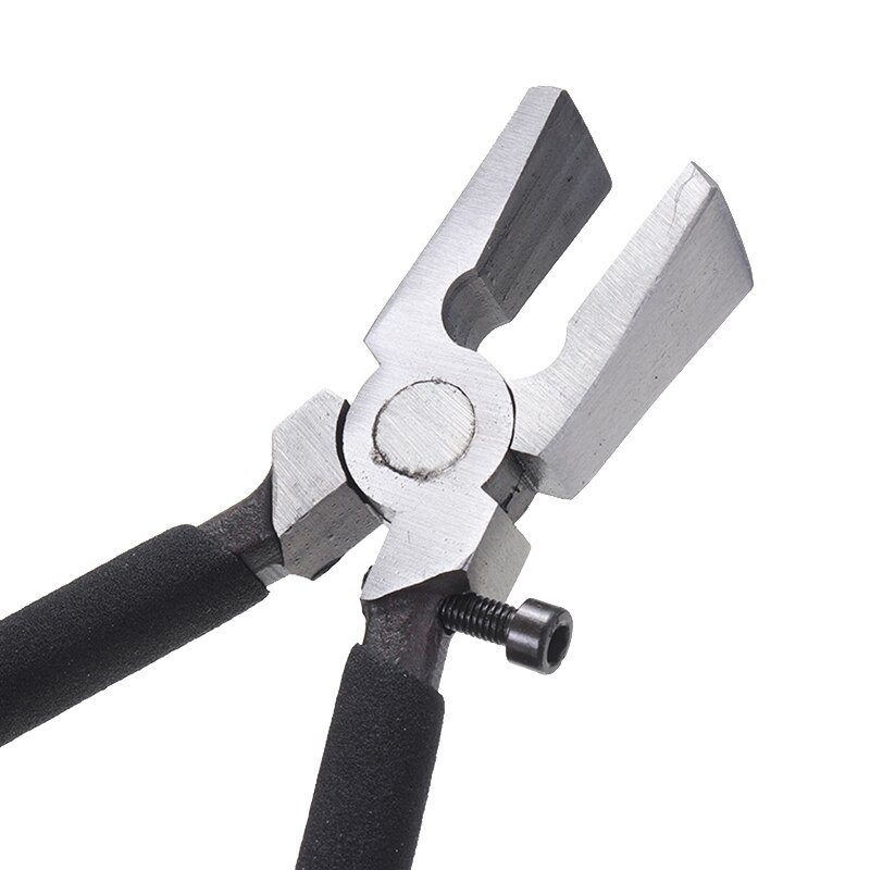 1pc Cutting Glass Pliers Non-slip Handle Flat End Breaker Pliers Breaking Stained Glass Grozing Plier Tools