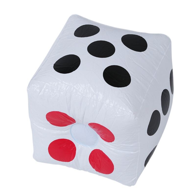 32cm opblaasbare opblaasbare dobbelstenen casino poker feestdecoraties zwembad strand speelgoed