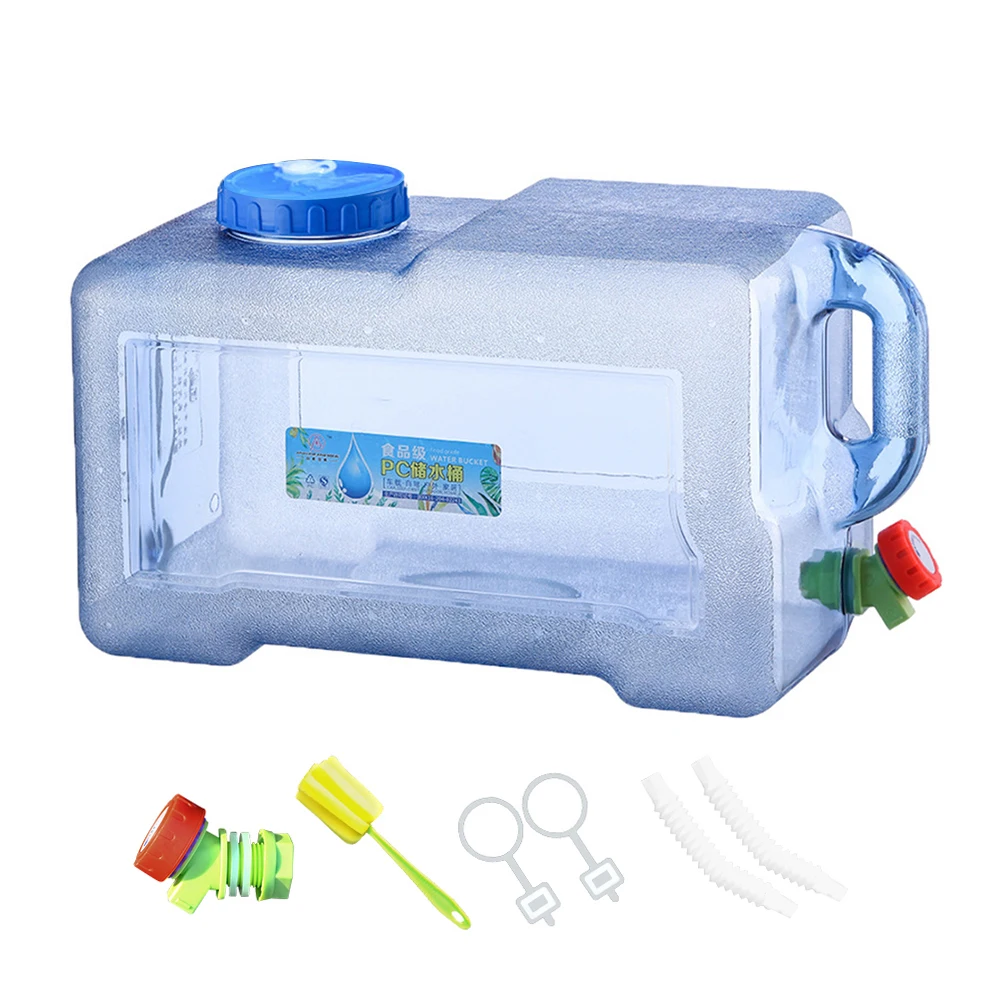 15-28L Drinking Water Bucket Driving Pure Water Tank Water Storage Carrier with Faucet for Outdoor Camping Cooking Picnic Hiking: plum