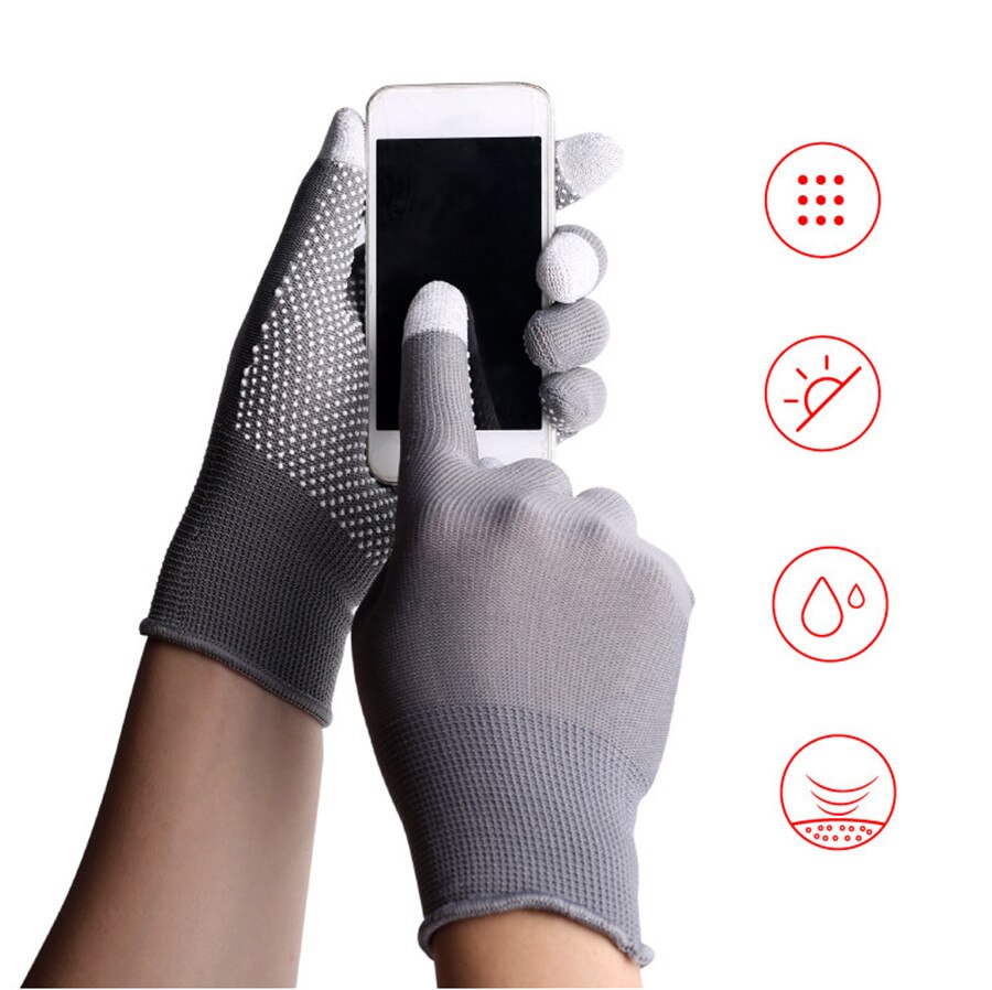 Atmungsaktive Anti-Schleudern Gel Touchscreen Handschuhe Sommer Dünne Reiten/Fahren/Bergsteiger Handgelenk Handschuhe Männer Frauen Sport lauf
