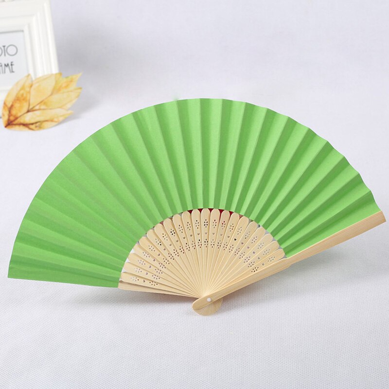 Blank Paper Bamboo Folding Fan DIY Calligraphy Painting Drawing Fan Artist Tool Christmas Birthday Party Give For Friend: 11