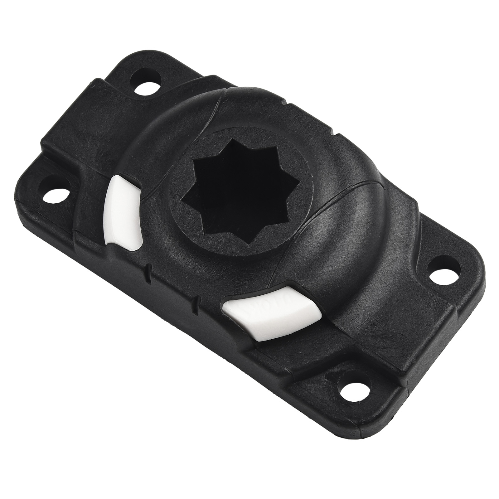 Garden Indoor Office Rod Holder Mount Base Plastic Replacement With Screw 1 Set Black Accessories