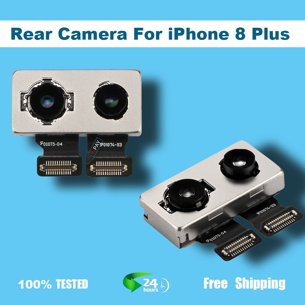 Original rear camera for iphone 7 8 x xr xs max 11pro 12 pro large rear camera flexible cable replacement for iphone x camera