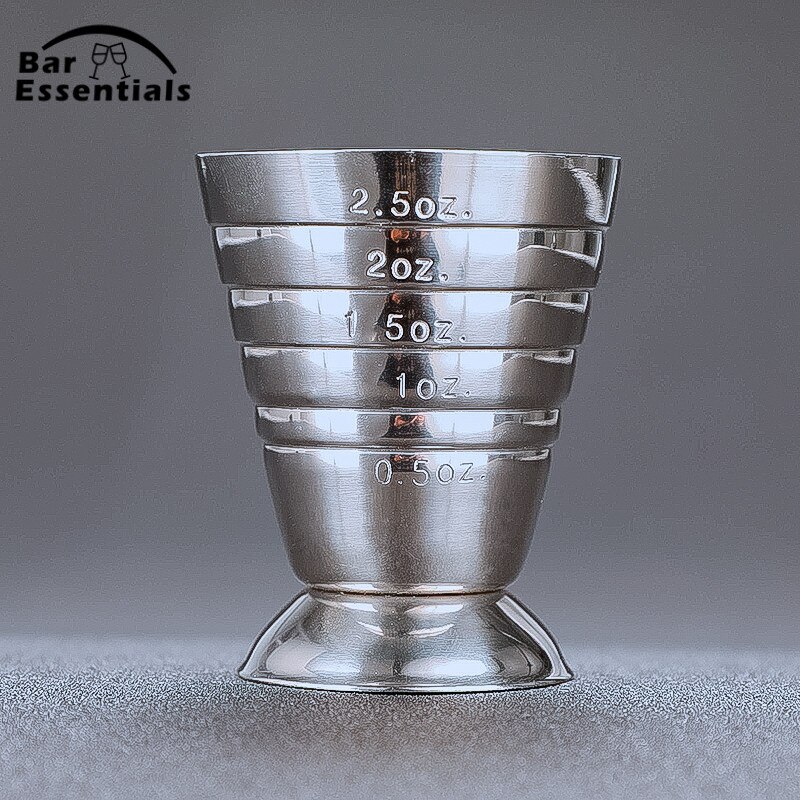 Baari cocktail jigger kolme vaakaa kahvin mittaus jigger leivonnaiset ruostumaton teräs käytännöllinen mitta jigger baari työkalu ampua lasi
