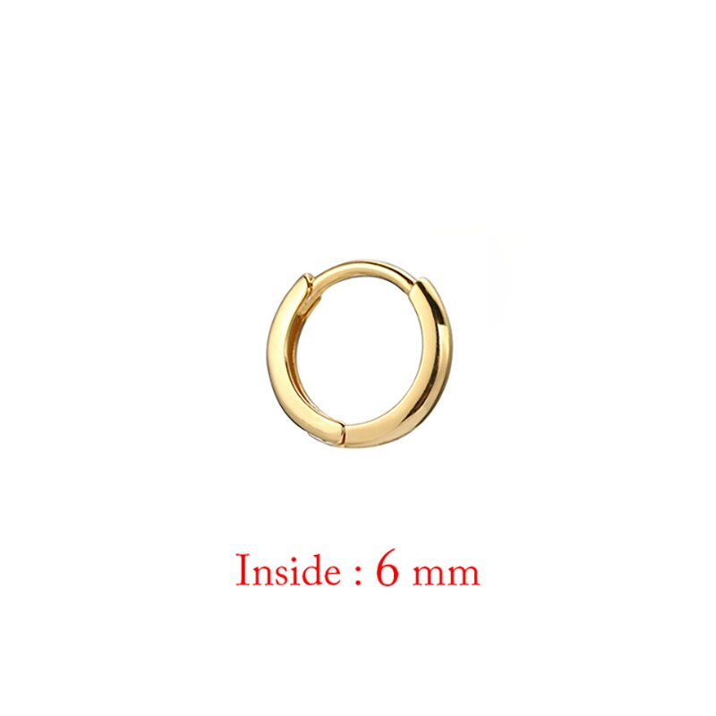 Pendientes de aro para Piercing de cartílago de oreja de acero inoxidable para mujer, aretes pequeños Huggie de mal de ojo, accesorio de joyería Punk para , 1 ud.: Pistola negra plateada
