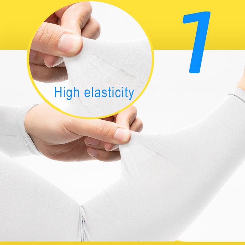 Outdoor Long Gloves Sun UV Protection Hand Protector Cover Arm Sleeves Ice Silk Sunscreen Sleeves Elasticity Arm Sleeves