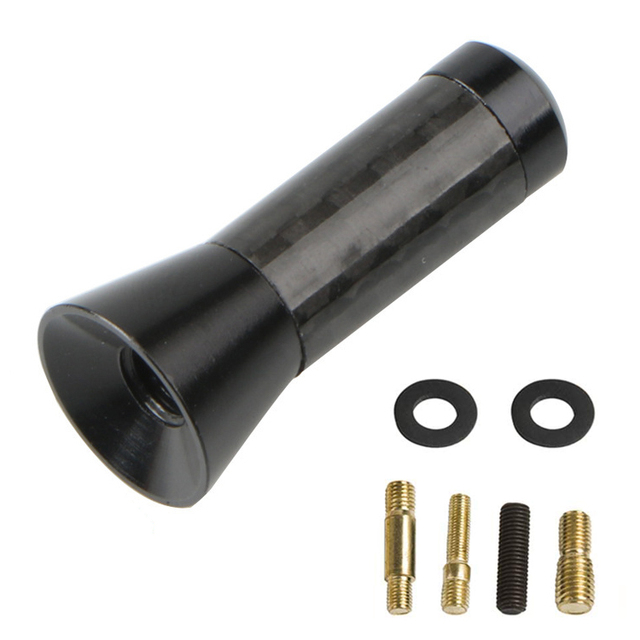 Car Roof Antenna Carbon Fiber 3.5/8/12cm Radio Aerial Antenna Radio FM/AM Metal Receiving Antennas Short Stubby Mast Antenna: army green