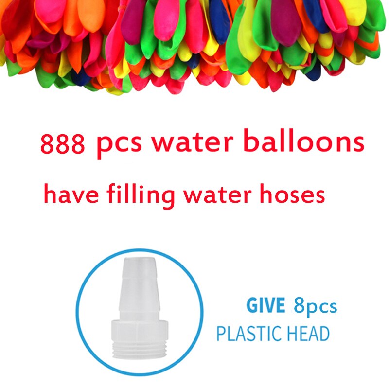 888pcs Water Bombs Balloon Filling Magic Balloons Children Water War Game Supplies Kid Summer Outdoor Beach Toy Party Toy