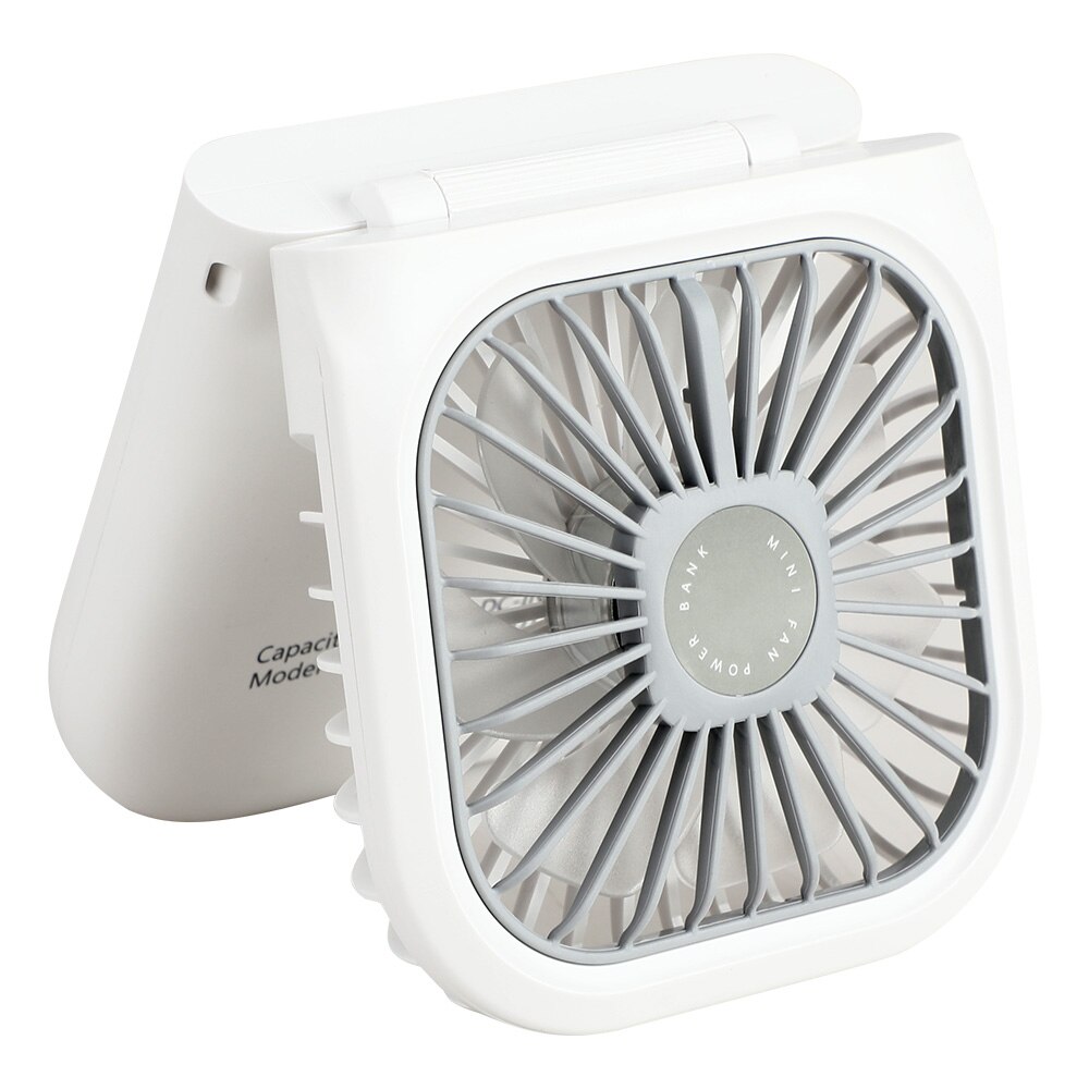 iHoven Portable Table Fan USB Rechargeable with Power Bank Hand Held Fan 180° Adjustable Desktop Mini Fan for office Home