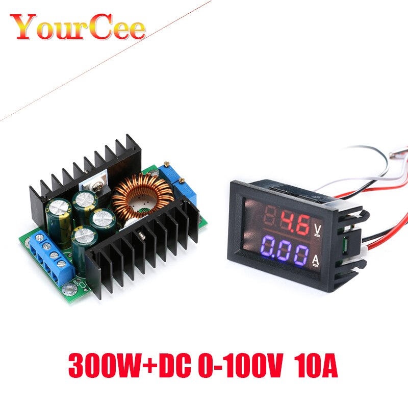 DC 9A 300W 150W Boost Converter Step Down Buck Converter Power module DC 0-100V 10A Digital Voltmeter Ammeter Dual Display