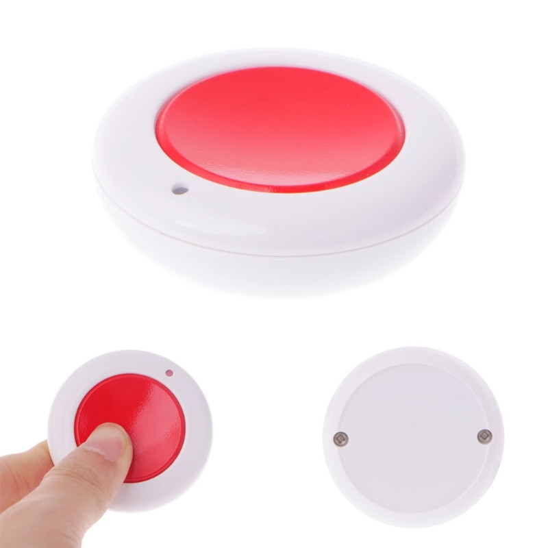 DC 9V 12V 24V 10A 1-Button 433MHz RF Wireless Remote Control Round Transmitter