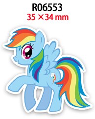 My little pony tecknat mönster plana hartser 30 st/lot tryckta för pyssel dekoration hantverkstillbehör  r0655 r0656 r0657: R06553