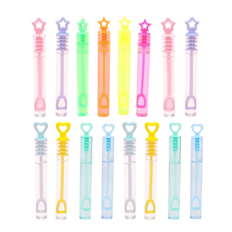 24Pcs Small Bubble Making Wand Bulk Bubble Blowing Colorful Bubble Toy Interactive Indoor Class Break Props Fun Activity 87HD