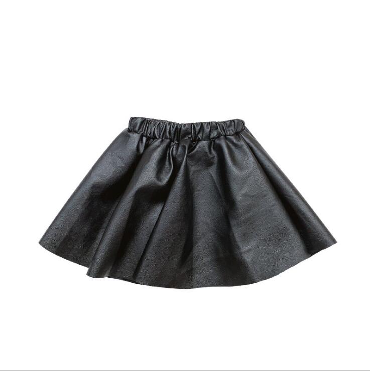 girls leather skirt autumn girls skirt 2-7t F684