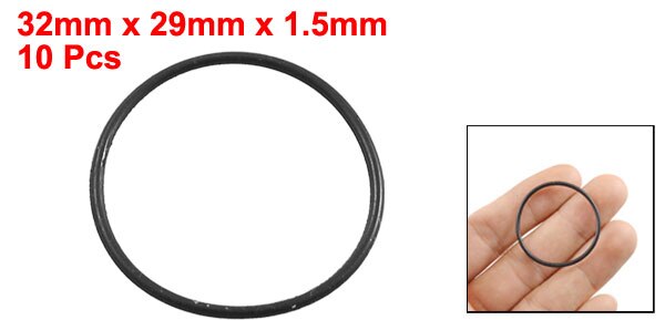 Uxcell 10 Pcs 1.5mm Black Rubber Oil Filter O Ring Seal Gaskets Id 18mm 19mm 20mm 21mm 22mm 25mm 27mm 28mm