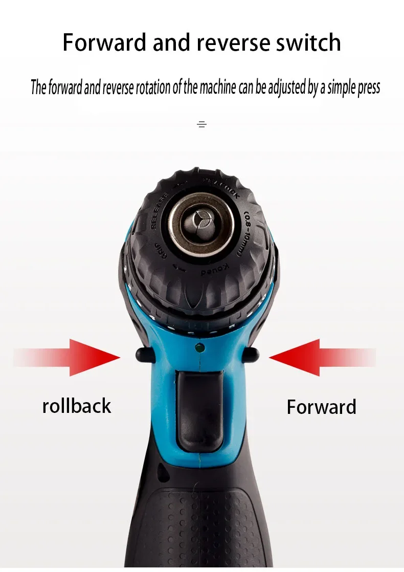 Herramientas para trabajar la madera, taladro de impacto eléctrico, destornillador eléctrico multifuncional, herramientas eléctricas tipo taladro controlado por radio