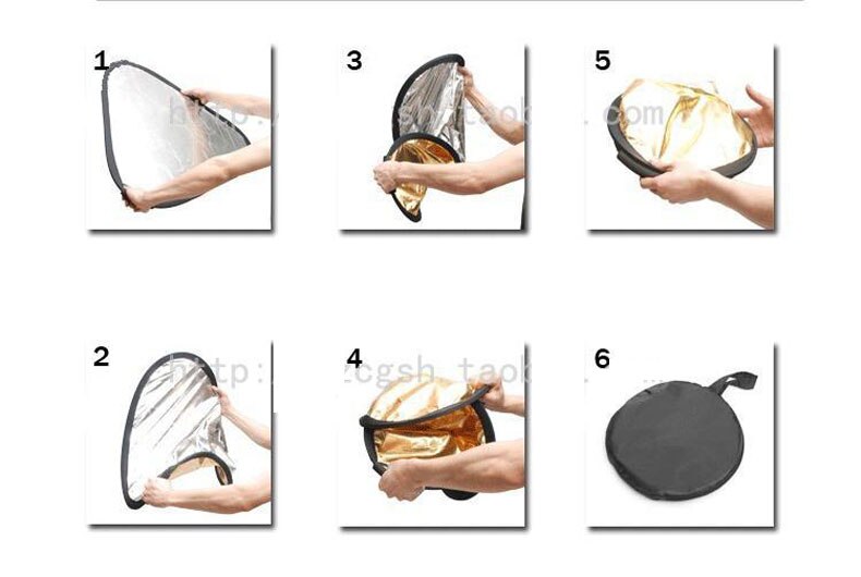 30 CM triangle réflecteur or et argent avant et arrière côtés Distribution sac de rangement MCPET carte de rebond réfléchissant