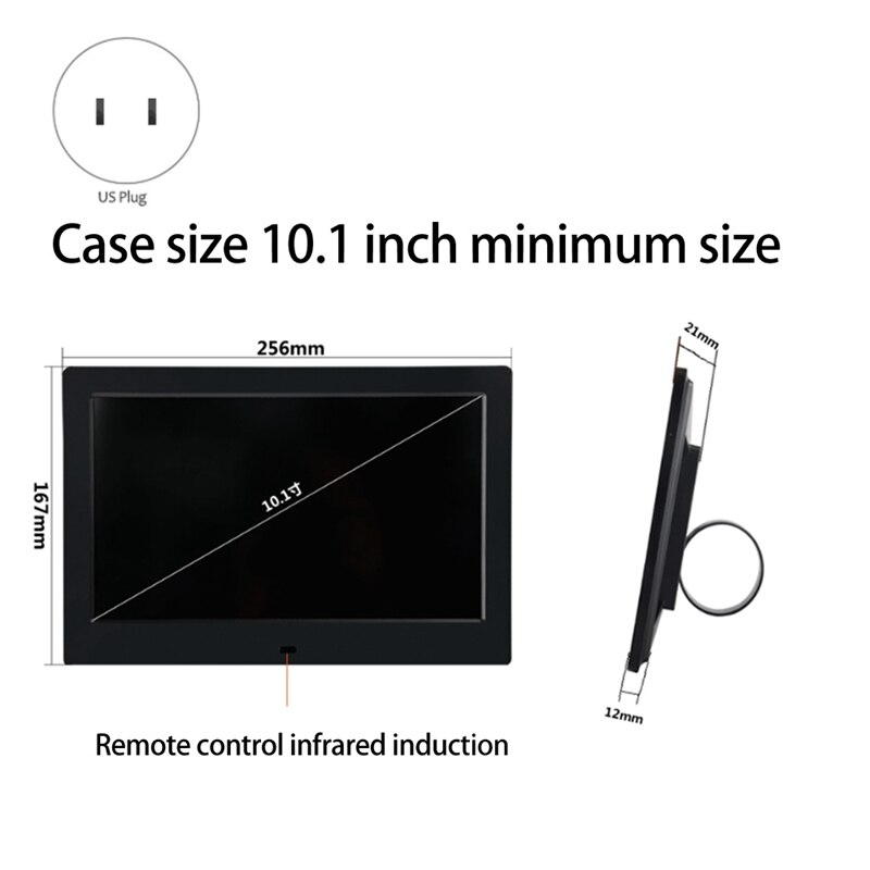 10 Inch Lcd Widescreen Digital Photo Frame Electronic Picture Video Player Movie Album Display Photo Frame