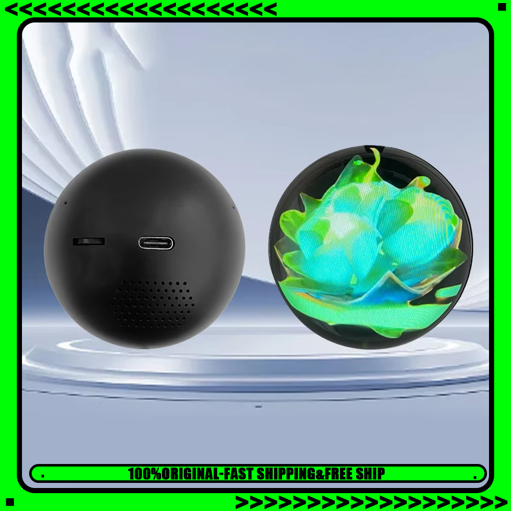 3d Crystal Ballvideo Player Displaying Customizable Video Glass Ball Electronic Screen Perfect For Couples Petsand Memorie