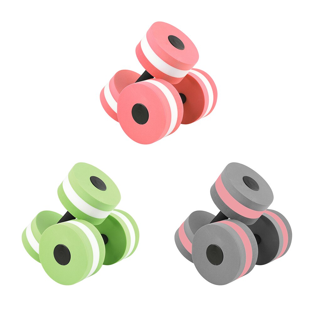Mancuernas de espuma de agua para piscina, mancuernas acuáticas para ejercicio aeróbic acuático, pesas de gimnasia corporal para piscina, 2 uds.