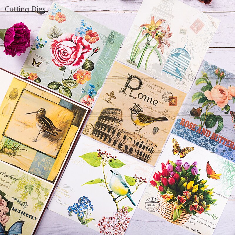 Rose Flower Bird Achtergrond Papier Velijn Papier ... – Grandado