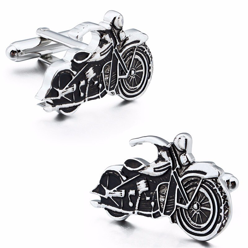 HAWSON Motocicleta Motor Abotoaduras Preto Fosco Jóias Cuff links para o Namorado Frete Grátis