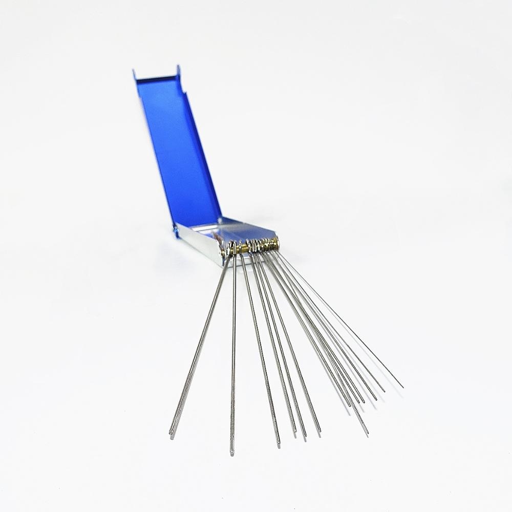 Fakkel Tip Cleaner Gas Lassen Solderen Snijbrander Tip Cleaner 14Pcs Set Gitaar Moer Naald Bestanden Nozzle Jet Boor maat 77-49
