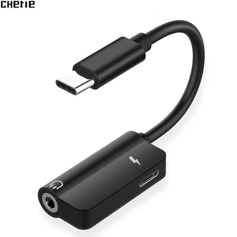 Cherie 2 in 1 USB-C naar 3.5mm Audio Adapter Voor Huawei Xiaomi Samsung Type C Kabel Jack AUX Hoofdtelefoon converter Opladen Lader