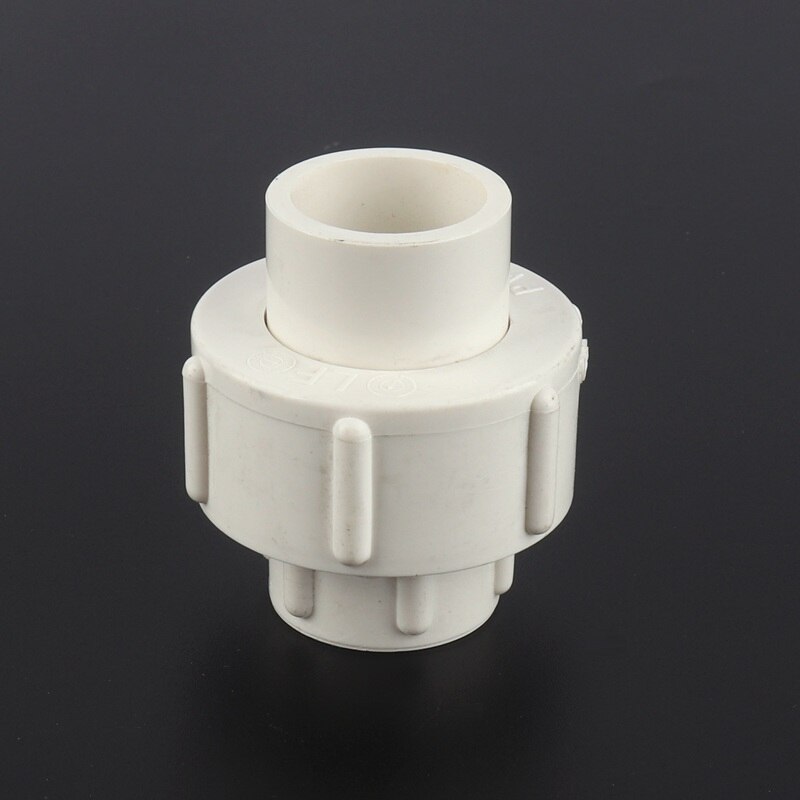 1pc Inner Dia 20/25/32mm PVC Straight Union Connector Plastic Water Supply Pipe Fittings Garden Irrigation PVC Quick Connectors