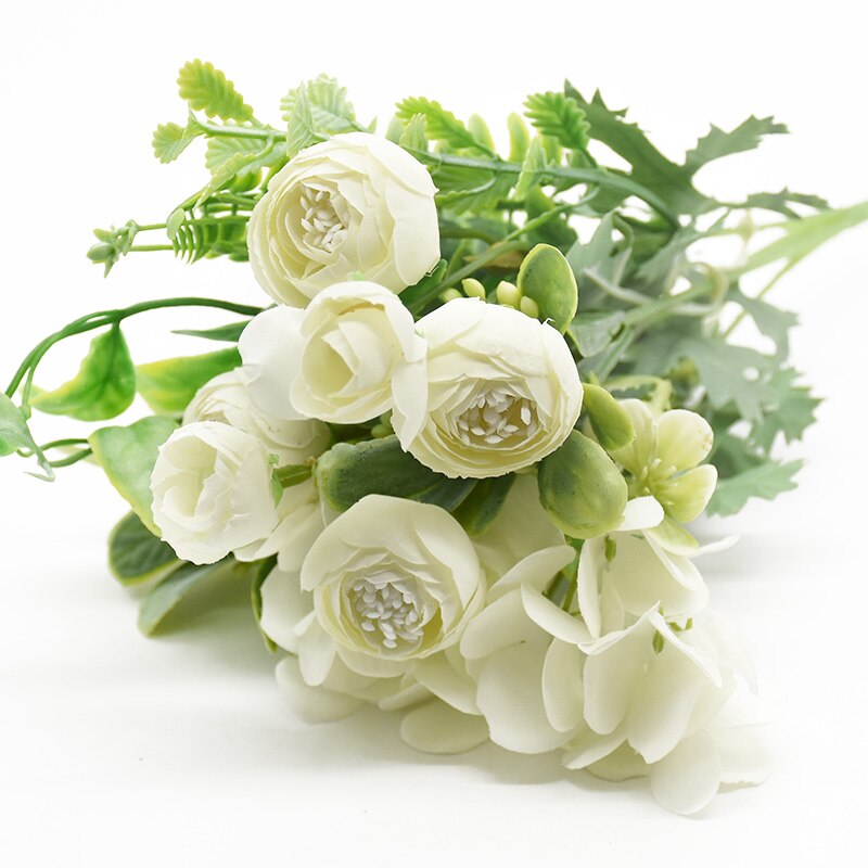 10 Boeket Simulatie Boeket Nordic Hortensia Kleine Knoppen Bedrijf Bloemen Diy Zijde Nep Bloem Kerst Thuis Bruiloft Decoratie: 1